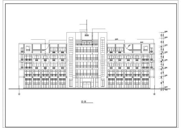北京某办公楼建筑施工设计cad图